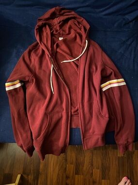 Old Navy Maroon Zip Hoodie